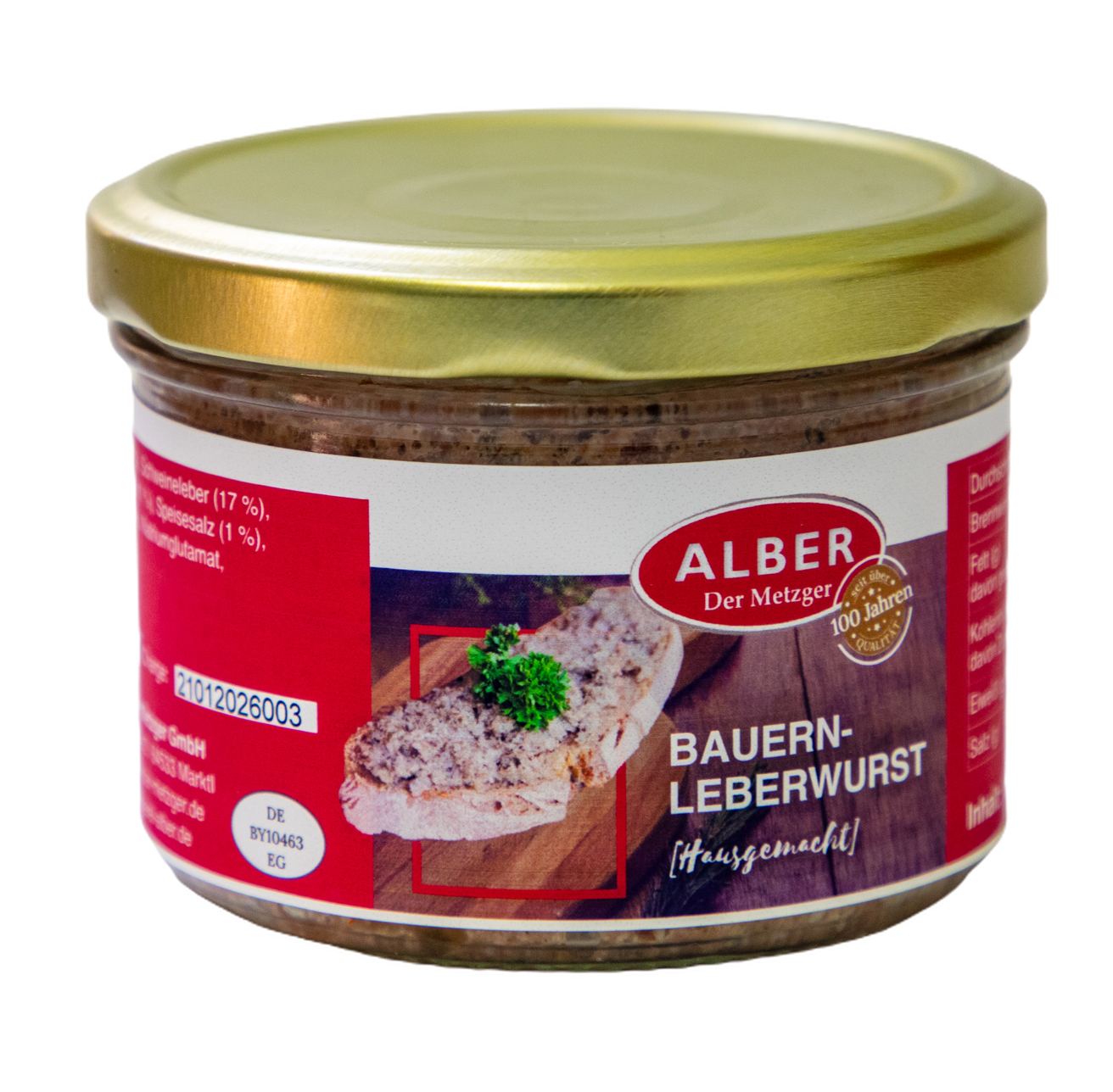 Bauernleberwurst 200g im Glas Bild 1