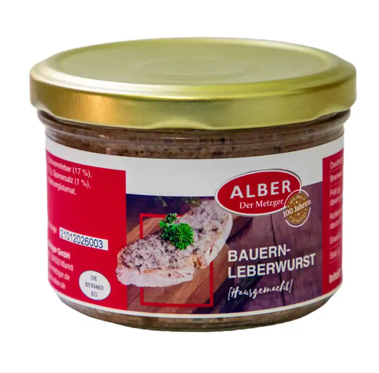 Bauernleberwurst 200g im Glas Bild 1