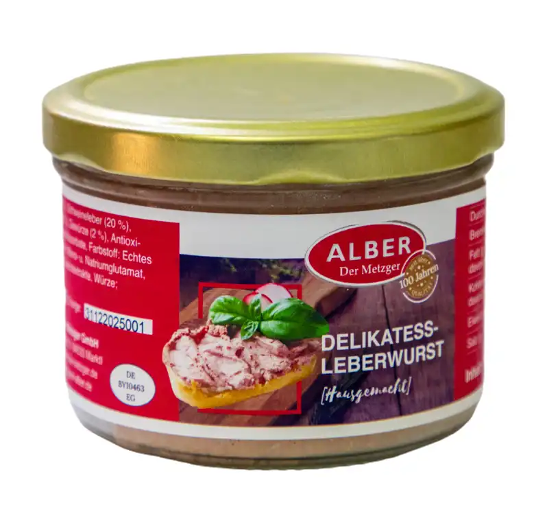 Delikatess Leberwurst 200 ml im Glas Bild 1
