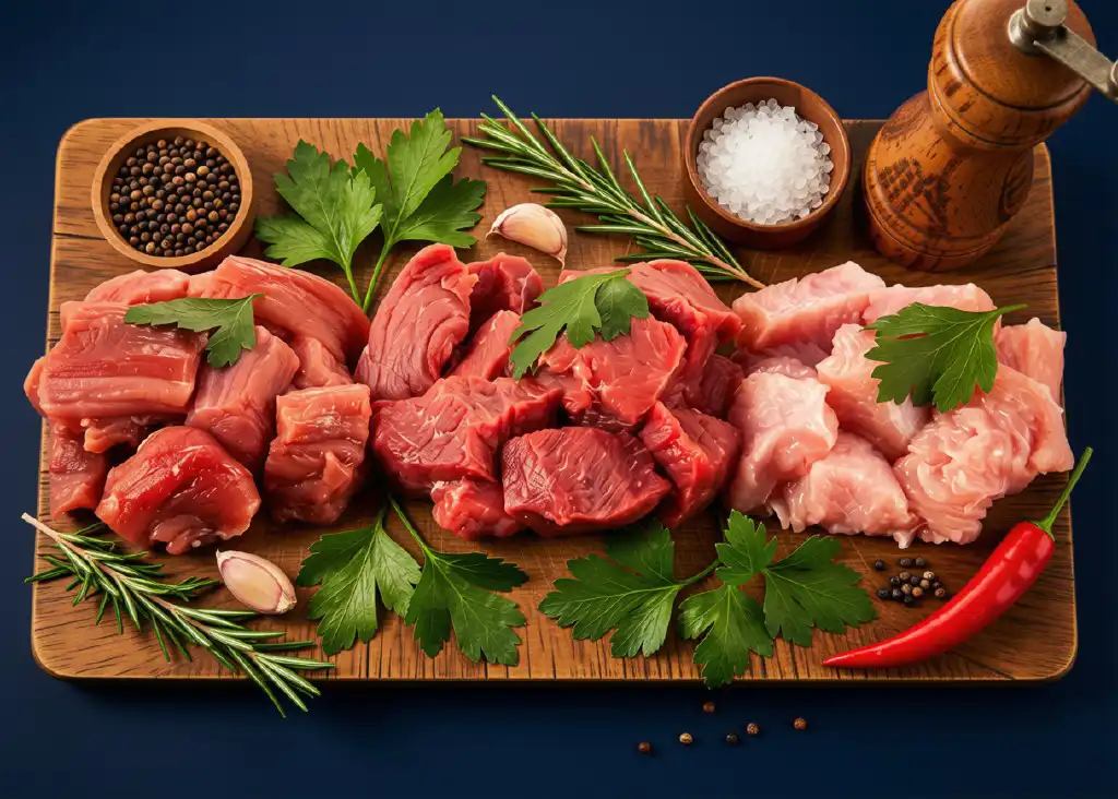 Fondue Fleisch gemischt Bild 1