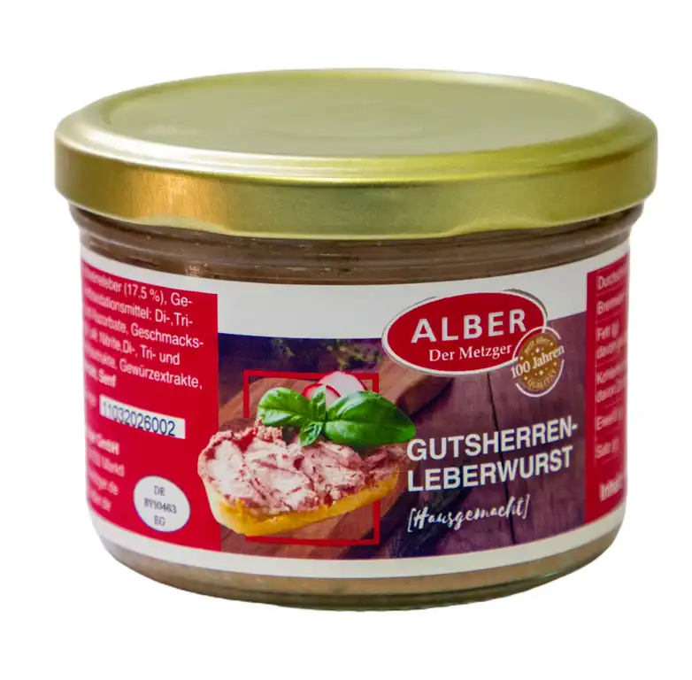 Gutsherrenleberwurst 200g im Glas Bild 1