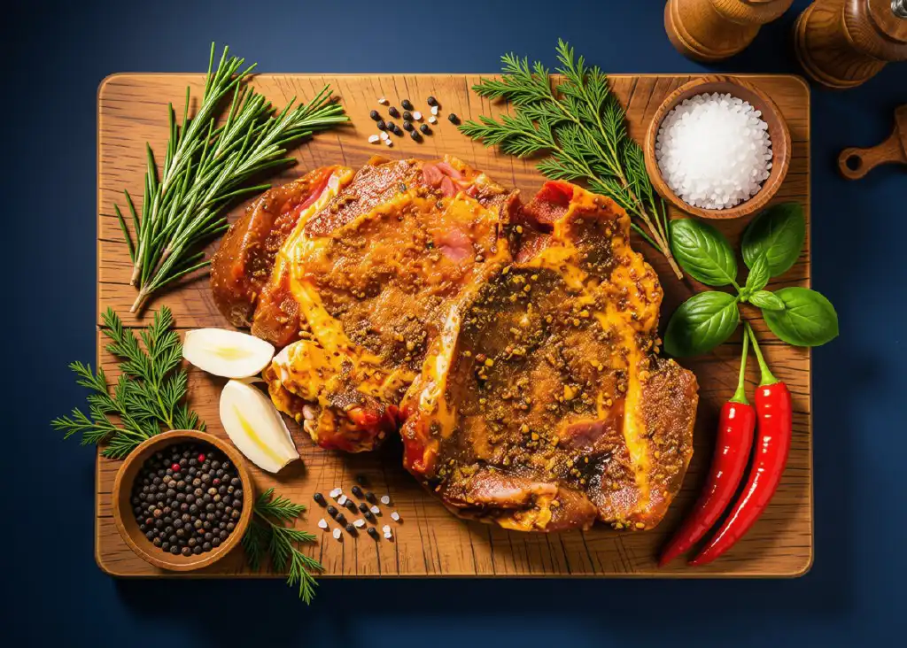 Nackensteak Kräuter Knoblauch Bild 1