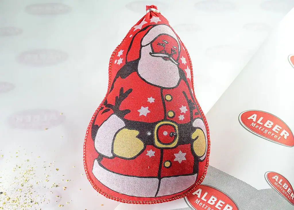 Nikolaussalami, Weihnachtsmannsalami ca. 350g Stücke Bild 1