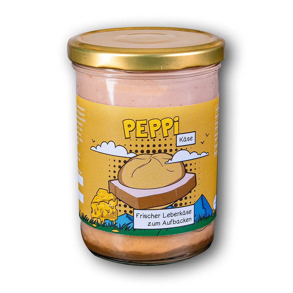 Peppi KÄSE - Leberkäse 390g im Glas Bild 1