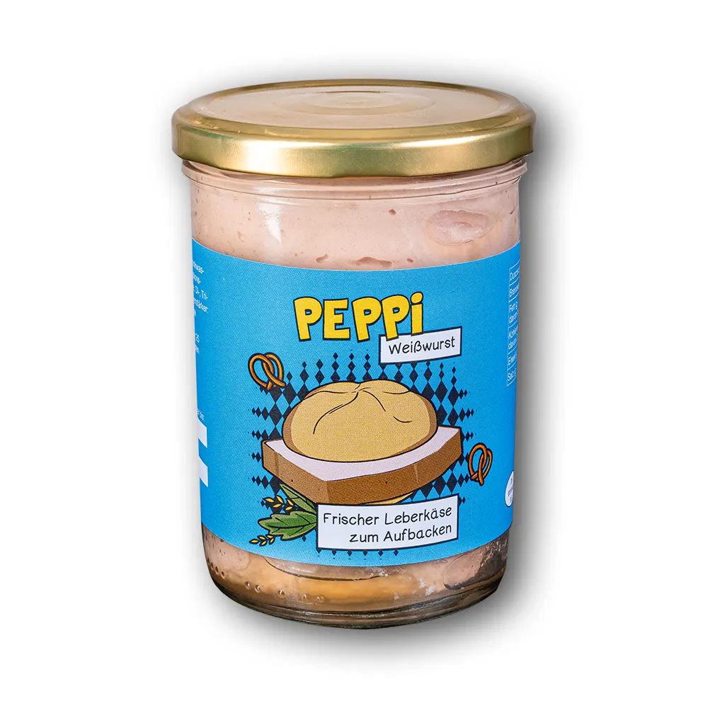 Peppi WEIßWURST - Leberkäse 390g im Glas Bild 1