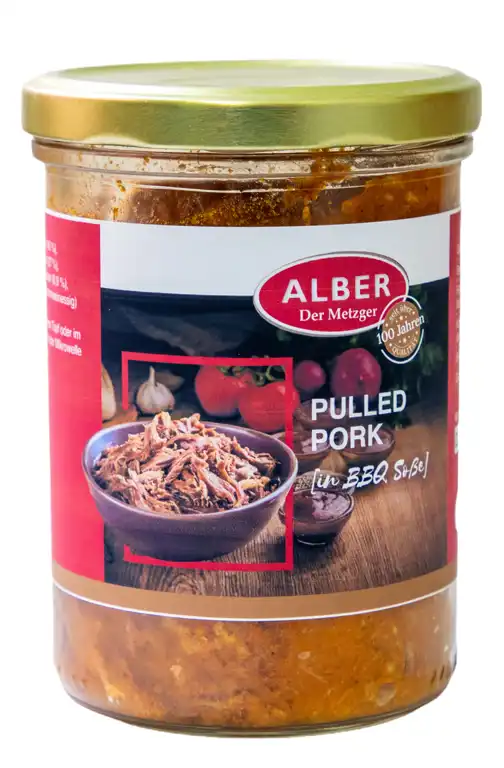 Pulled Pork in BBQ Soße 400g im Glas Bild 1