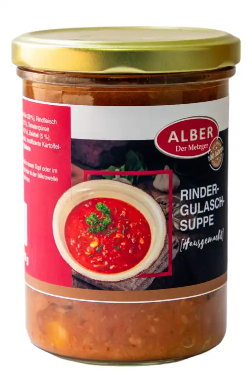 Rindergulaschsuppe 400ml im Glas