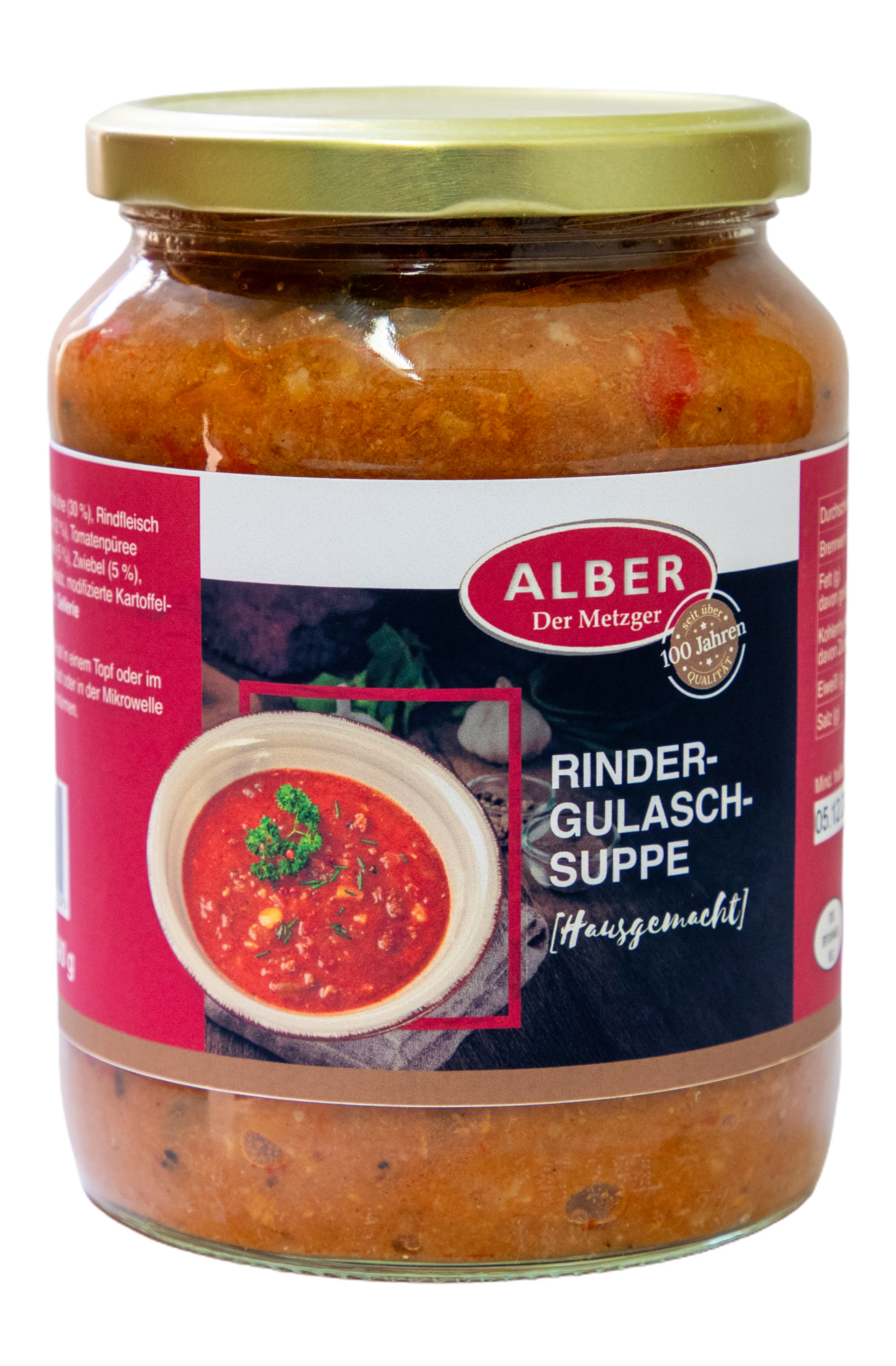 Rindergulaschsuppe 690 ml im Glas Bild 1