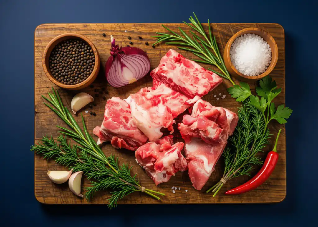Schweinefleischknochen Bild 1