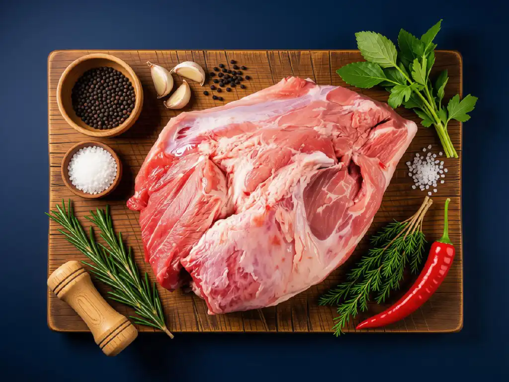 Schweineunterschale m. Schwarte Bild 1
