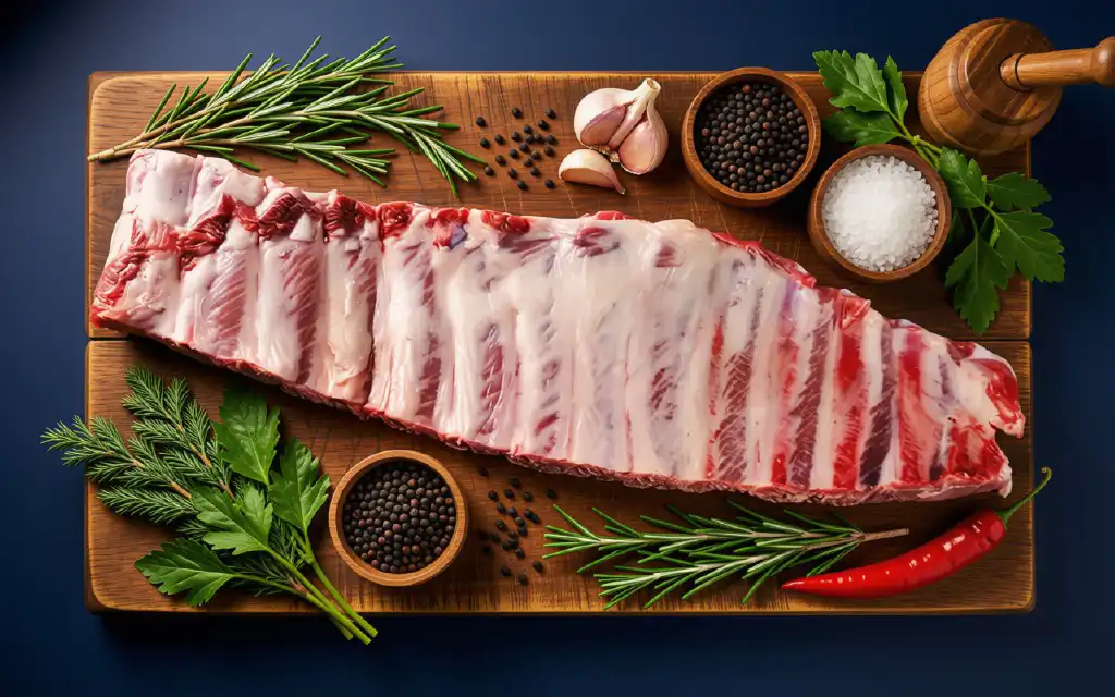 Spareribs St. Louis Cut vom Schwein 1 kg Bild 1