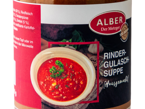 Rindergulaschsuppe 400ml im Glas