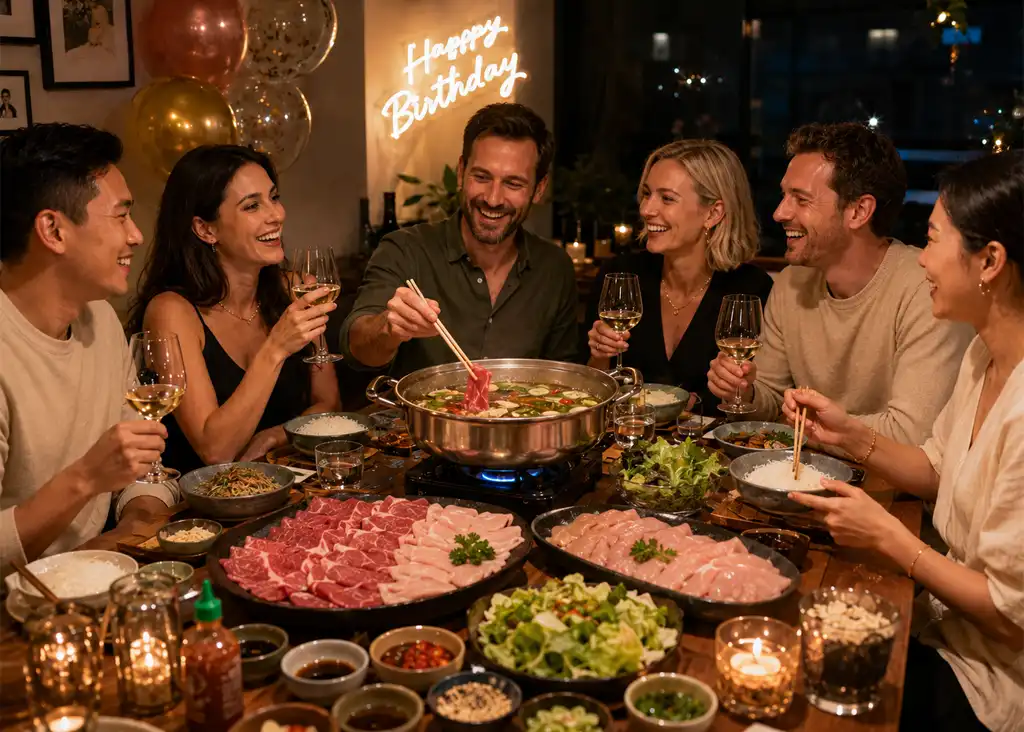 Fondue Fleisch asiatisch