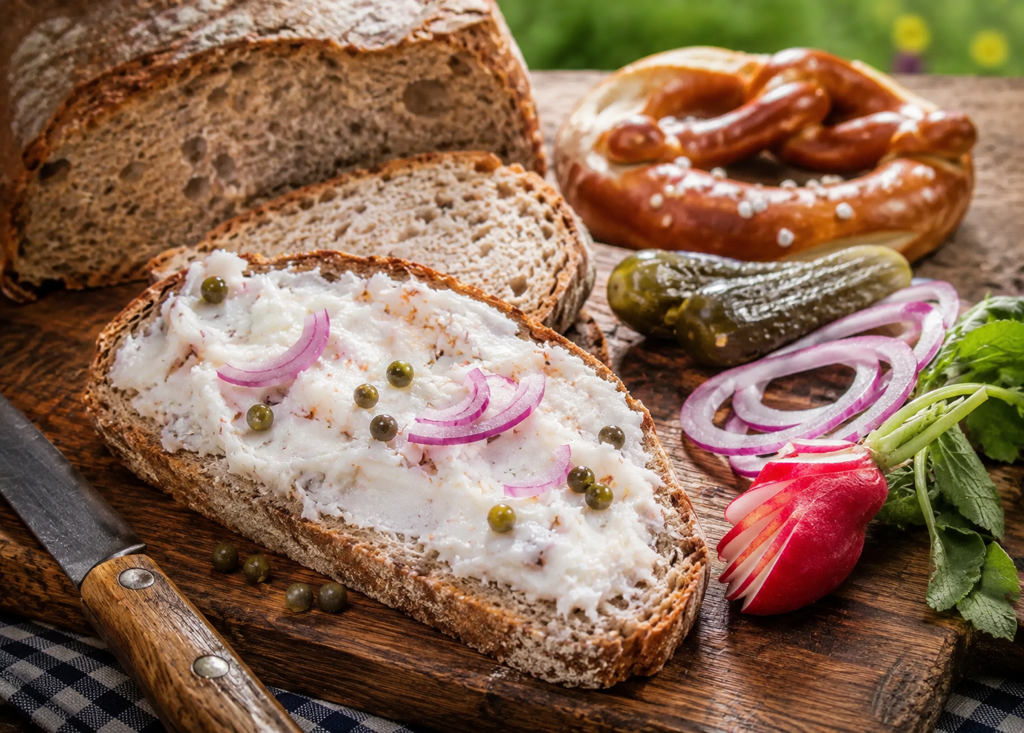 Bayerische Brettljause mit Grieben