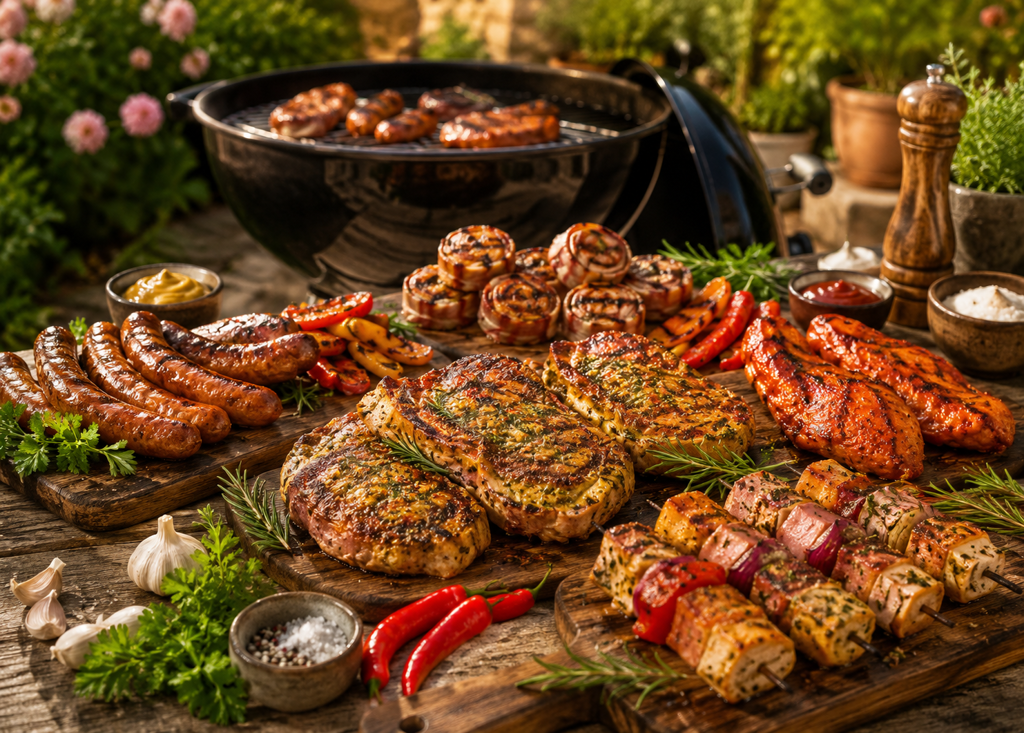 Grillpaket bunt gemischt aus der Gaskugel fuer gesellige Runden
