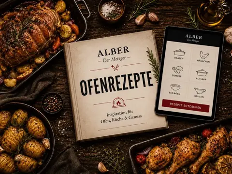 Albers Putenleberkäse aus dem Ofen mit Kartoffelsalat