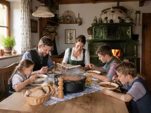 Bayerische Gulaschsuppe mit Bier