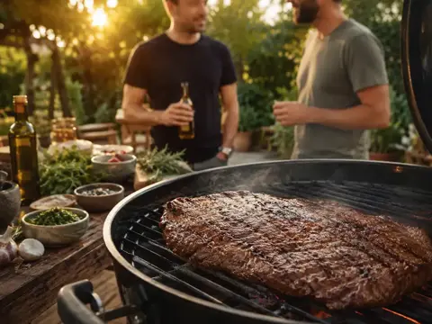 Flat Iron Steak vom Grill