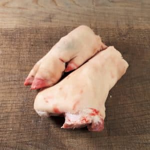 Spitzbein, Sülzhaxe bzw. Schweinepfoten geschnitten